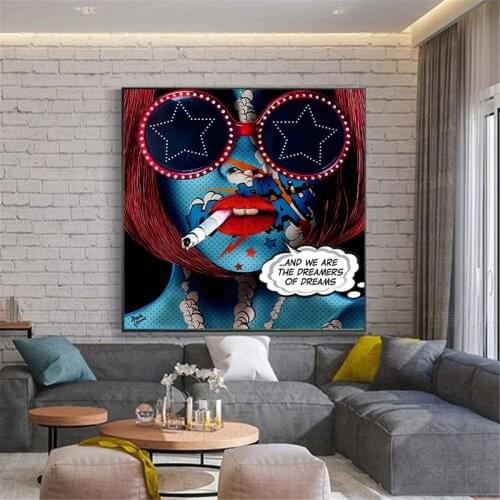 Canvas Painting Wall Art monika nowak Game Equipment Painting We Are The Dreamers Posters And Prints The Pictures On The Wall