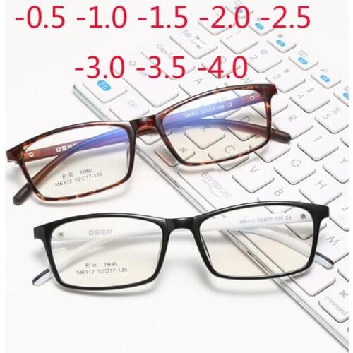 Square Anti Blue Light Glasses Teens Boy Girls Computer Prescription 8-14 years -0.5 -0.75 -1.0 -1.5 -2.0 -3.0 -4.0