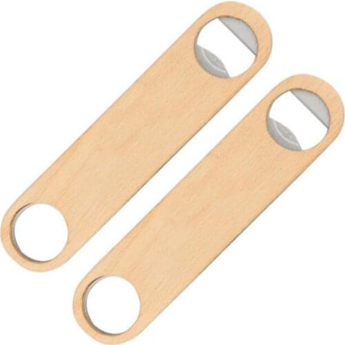 New Idea Custom Wood Bar Blade Beer Bottle Opener Vintage Wooden Handle Bartender Bottle Opener LX5232