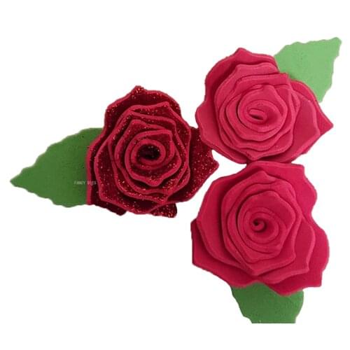 2021 New Rose Flower Wooden Cutting Dies Scrapbooking Art Decoation Craft Knife Mold Wompatible With Most Die Cuts Machines