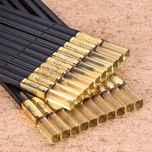 OFEIS Chopstick Aanti slip Wear-resistant High Temperature Long Home Chopsticks Set Chopsticks Alloy Chopsticks OFEIS-YTXJ101