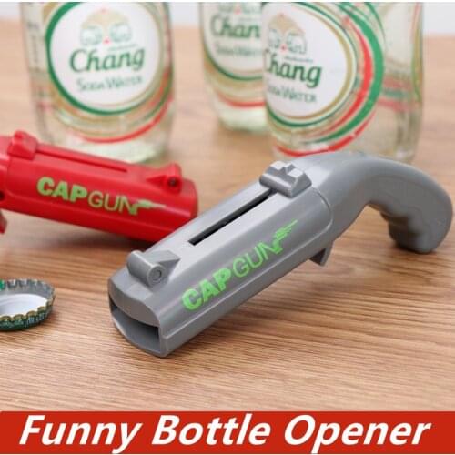 Firing Cap Gun Creative Flying Cap Launcher Bottle Beer Opener