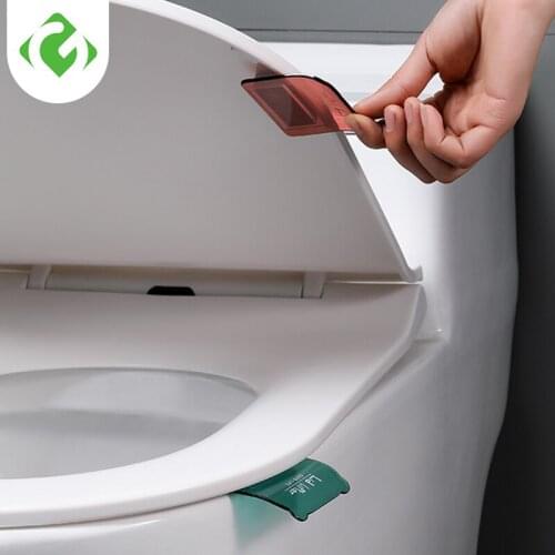 Portable Nordic Transparent Toilet Seat Lifter Toilet Lifting Device Avoid Touching Toilet Lid Handle WC Accessories GUANYAO
