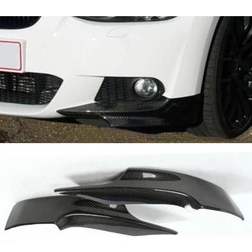 Carbon Fiber Splitters Front Bumper Splitters Lip Spoiler for BMW 3 Series E92 325i 328i 330i M Sport Bumper 2007 2008 2009