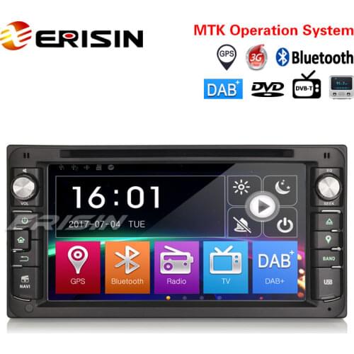 Erisin ES6903KD 7" Universal Car Stereo System with DVD GPS 3G DAB+ DVR for Radio Toyota Rav4 for Toyota Vios