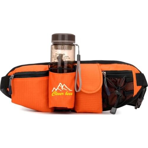 Cycling Water Bottle Bag Outdoor Pockets Multifunctional Travel Phone Pockets Running Sports Bag Mens Portable Fitness Bag