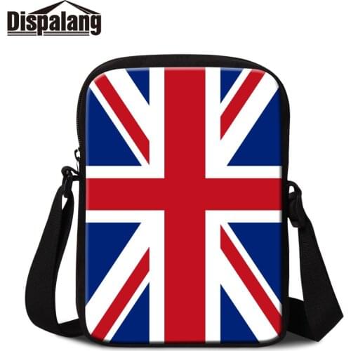 Vintage Famous Brand Classic Mini Shoulder Bag for Unisex Design Your Country National Flag Image on Messenger Bags Polyester