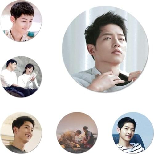 58mm Song kdrama Yoo Si Jin of the sun Icons Pins Badge Decoration Brooches Metal Badges For Clothes Backpack Decoration