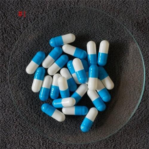 1# 200pcs/lot 1 Size Empty Gelatin Capsules Size 1 Cosmetic Hollow Gelatin Capsules ,Refillable Joined or Separated Capsules