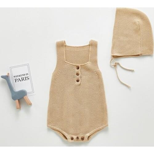 100 Cotton Sleeveless Baby Girls Clothing Sets Newborn Infant Baby Outfits Infant Newborn Rompers with Hat Birthday Gifts