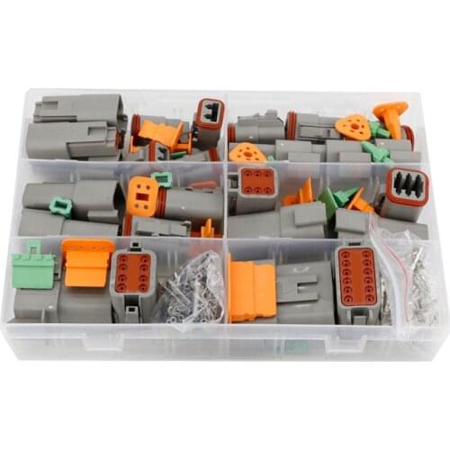 206Pcs Deutsch Series DT06/DT04 Waterproof Connector With Needle Remover Sealed 14-20AWG Automotive Electrical Connectors