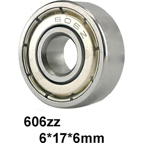 3pcs/lot 606ZZ Deep Groove Ball Miniature Mini Bearings 606ZZ 606-ZZ 6*17*6mm 6*17*6 Bearing Steel Material