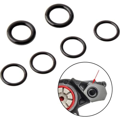 5 Pieces Wear-resisting and Durable Rubber O-Ring Washer Gasket for Mountain Bike Brake Oil Tube Pipe
