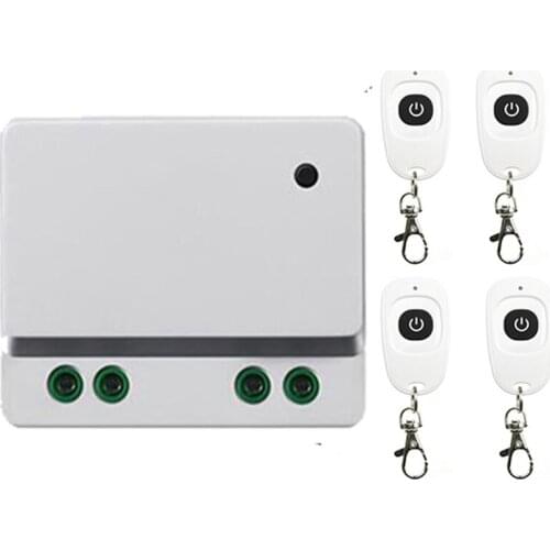 AC 110V 220 V 1CH 1 CH Wireless RF Remote Control Light Switch 10A Relay Output Radio Receiver Module+one-button Transmitter