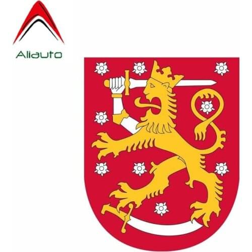 Aliauto Personality Creative Car Sticker Finland Arms Shield Waterproof Sunscreen Anti-UV Decal Accessories,10cm*12cm