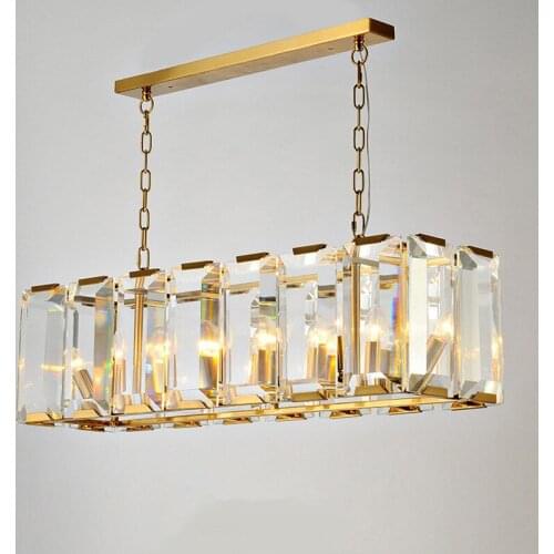 Free Shipping modern Hanging crystal chandeliers Villa living room bedroom dining room high quality E14 chandelier 110v 220v