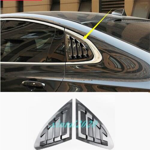 Carbon Fiber Side Vent Window Louver Shield Cover For Chevrolet Malibu 2016-2020 car modification