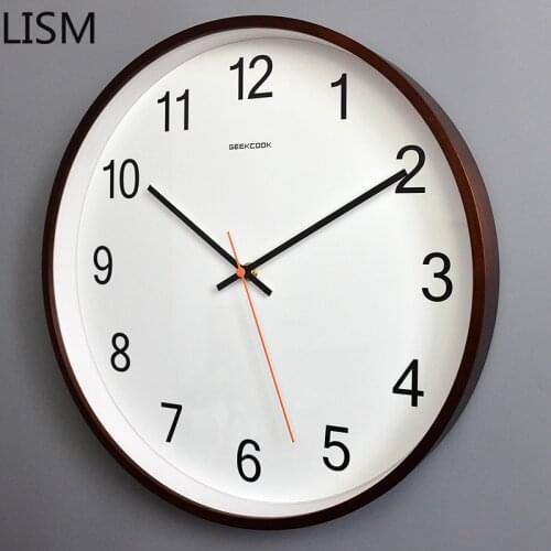 Large Wall Clock Modern Design Ultra-Quiet Simple Creative Wall Watch Home Living Room Nordic Fashion Bedroom Quartz Clock Brief