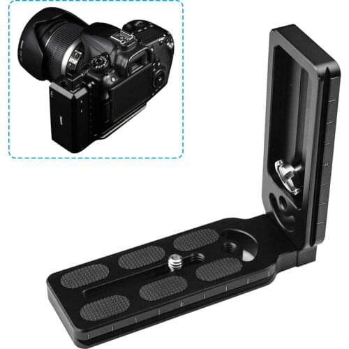 CamFi L Shape Hand Grip Support L Plate L Holder Bracket Quick Release Plate for CamFi Canon Nikon Camera