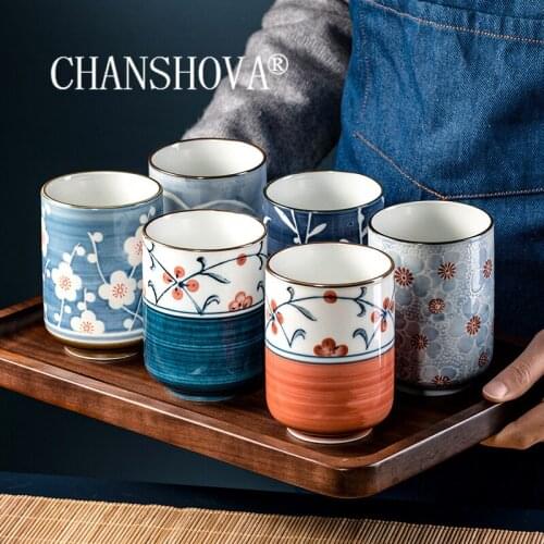 CHANSHOVA 300ml Modern style Creative Ceramic tea cup Personality brief coffee cups mug China porcelain H252