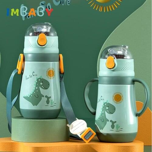 300ml Kid Water Sippy Cup Double Wall Child Thermal Bottle Outdoor Portable Baby Temperature Display Anti-Fall Insulation Kettle