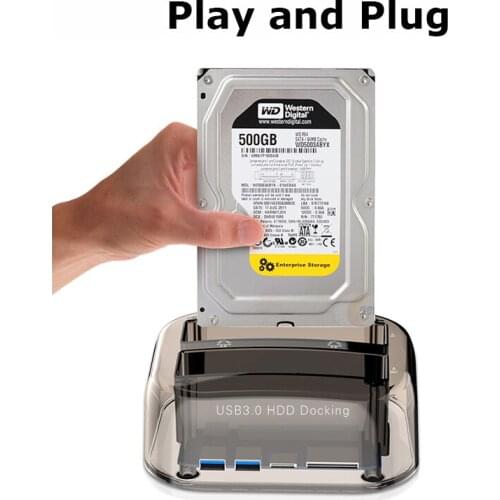 3.5 Inch & 2.5 Inch SATA USB 3.0 Plug And Play Multifunction HDD Docking Station Base Support SD/TF Card