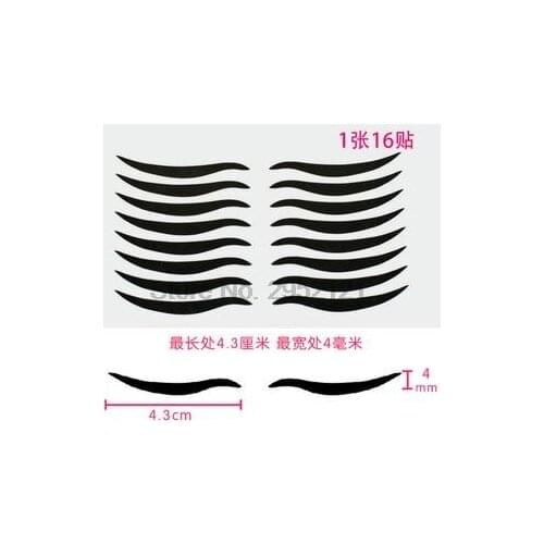 By dhl or ems 1000sets 10sheet/set Eyelid Tools Cat Eyes Sticker Black Eyeliner Tape Beauty Eyeliner Sticker Makeup Tool hot