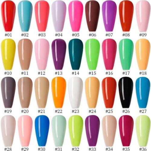 36 Color Mud Gel Newest Pure Color Paint Gel DIY Nail Art Design Quality Nail Gel Polish Manicure Varnishes LED Gel Nail Polish