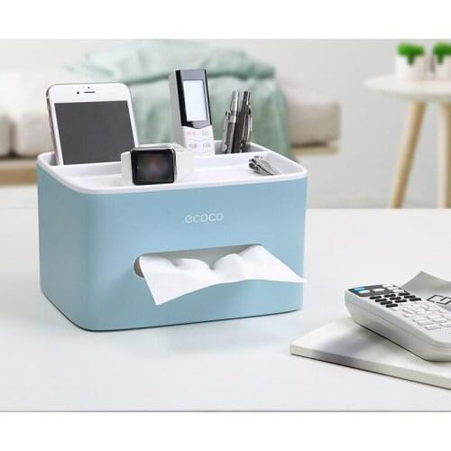 Creative Desktop Storage Tissue Box Kitchen Toilet Plastic Remote Storage Box Practical Tissue Boxes Bathroom Accessories Set