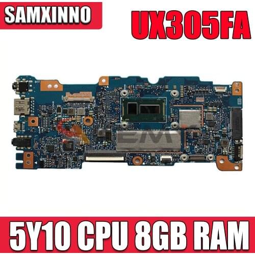 UX305FA With 5Y10 CPU 8GB RAM Mainboard REV 2.0 For ASUS UX305 UX305F UX305FA Laptop Motherboard 100% Tested free shipping