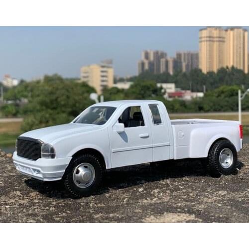 1:32 Alloy American Pickup White Diecast Vehicles 20cm Metal Model Car Collection Ornaments Kids Toy