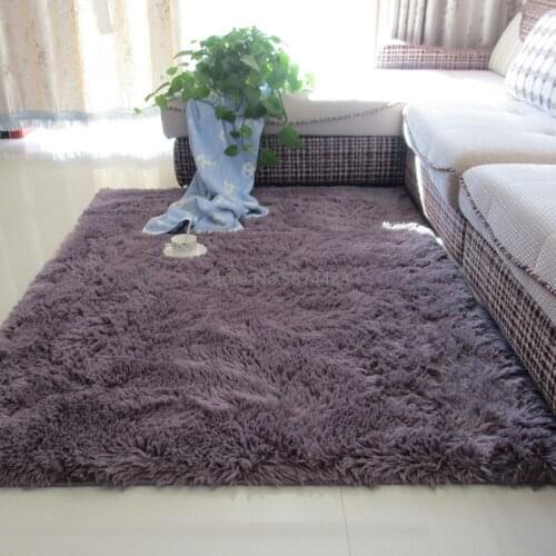 Cute rectangular plush floor rug Nordic white living room carpet coffee table cushion room bedroom floor mat bedside blanket
