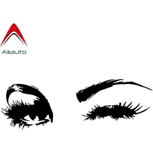 Aliauto Fashion Car Sticker Sexy Woman Beauty Eyes Accessories Vinyl Decal Waterproof for Chevrolet Smart Toyota Lada,18cm*6cm
