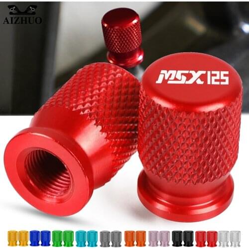 Motorcycle Accessories FOR HONDA GROM MSX125 2014-2017 2016 Tire Valve Wheel Tyre Air Port Cover Cap CNC Aluminum MSX 125 LOGO