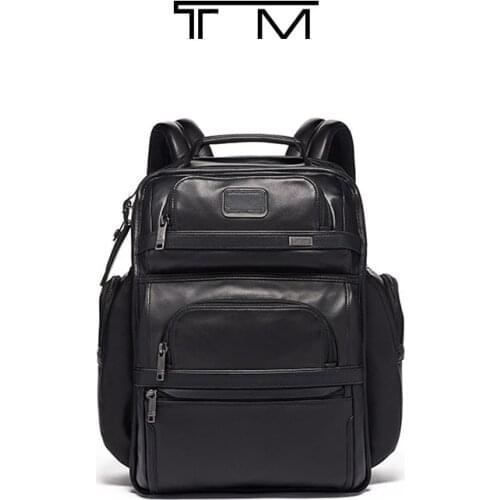 Business Class Mens Leather Backpack Backpack Computer Bag 9603578D3