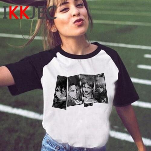 Attack on Titan Shingeki No Kyojin summer top tshirt male couple clothes plus size aesthetic top tees t shirt kawaii