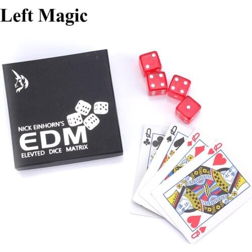 Elevated Dice Matrix Magic Trick (Blue Or Red Random Shipping) Close Up Magic Tricks Illusion Magic Props Card Toys