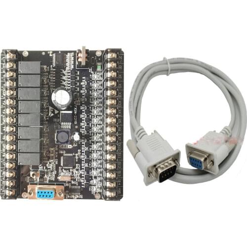 Plc programmable logic controller plc with enclosure 20MR FX2N 12 input 8 output 0~20MA 2 ad relay automatic controller