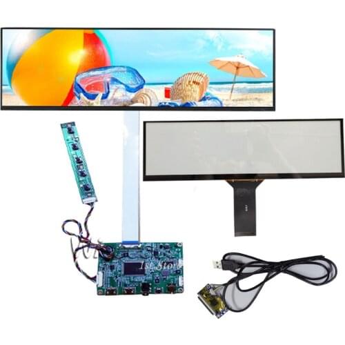 Wisecoco 12.6 Inch LCD Touch Screen NV126B5M-N41 1920*515 AIDA64 Monitoring Secondary Screen Desktop Computer Display
