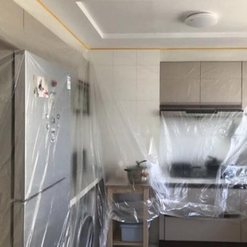 Waterproof Simple Convenient Transparent Plastic Furniture Cover Cloth Car Dust Cloth Disposable Dust Cover