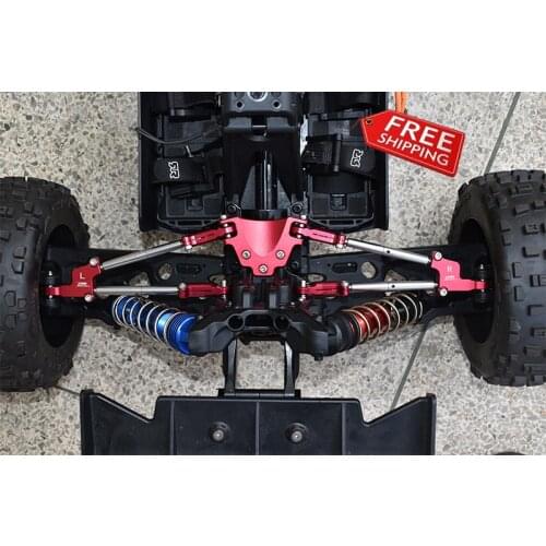 Aluminum Alloy Rear Positive Negative Tooth Rod + Rixed Code Combination for ARRMA 1/5 KRATON 8S ARA110002T1