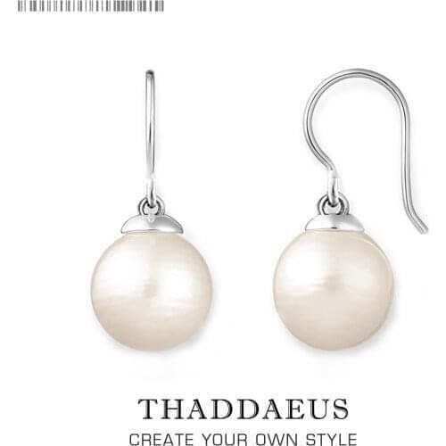 Pearl Drop Earrings from the Silver,Europe Style Glam Fashion Good Jewerly For Women,2017 Gift In 925 Sterling Silver Soul
