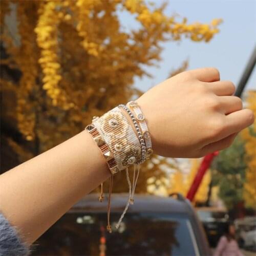 ZHONGVI 2021 MIYUKI Bracelet For Women Trendy Jewelry Pulseras Mujer Moda Unique Bracelets Boho Fashion Handmade Loom Woven