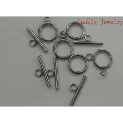100 sets wholesale Common Use Toggle Clasp Set Stainless steel making Jewelry finding DIY FOR chain