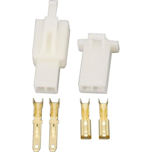 100 Sets/Kit 2 Pin/way DJ7021A-2.8-11/21 Electrical Wire Connectors Plug Male and female Automobile Connector