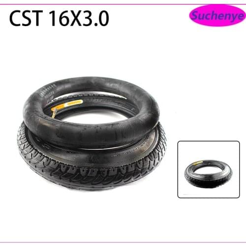 16 inch 16x3.0 Tire Electric Bicycle Motorcycle CST Anti-skid Rhinoceros 75-305 Inner and Outer Tyre