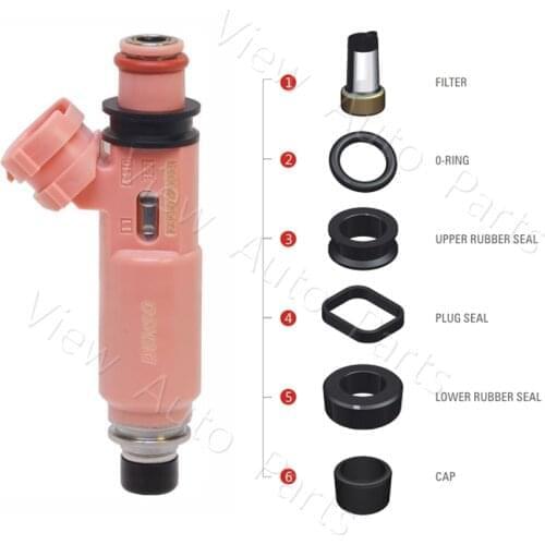 200 sets OEM 232090A020 Fuel Injector Repair Kits Fit For Toyota-Lexus 3.0/3.3L Filter Rubber Seal Orings Plastic Cap VD-RK-0201