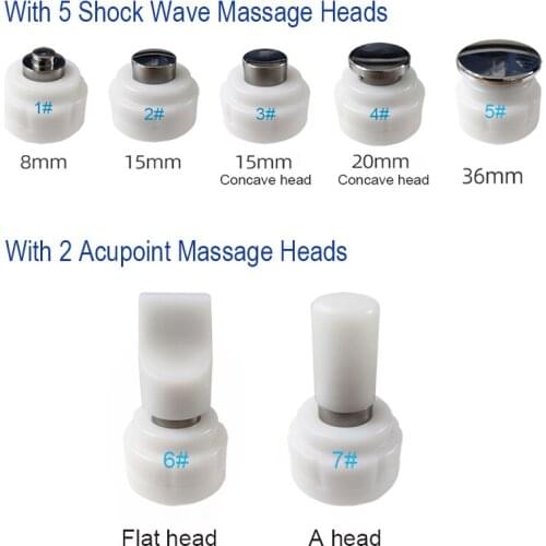 Accessory of V-100 Operating handle and Massage head For Vibrator ED Electromagnetic Extracorporeal Shock Wave