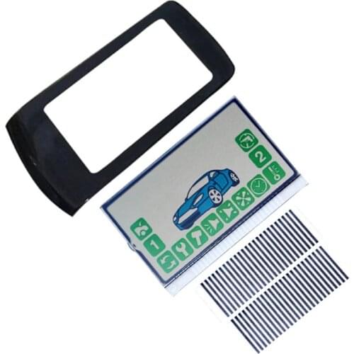 2PCS/lot Russia A92 Keychain Glass Cover Flexible Cable lcd display for StarLine A92 A94 LCD remote controller two way Car Alarm