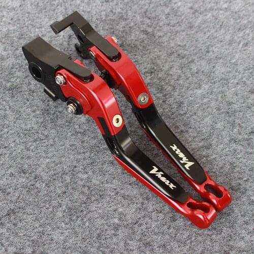 For Yamaha V-MAX VMAX vmax 1200 1985-2007 Motorcycle Accessories Folding Extendable Brake Clutch Levers LOGO (VMAX)